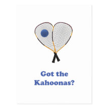 Racquetball Kahoonas Post Cards