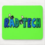 Rad Tech With Stick People and Xrays Design Mouse Pads