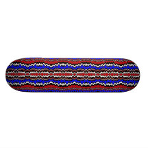 Rad Zag - Blue, Red, Black, White ZIG ZAG board Skateboard