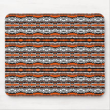RAD ZAG DESIGN Orange & Black Mouse Pad