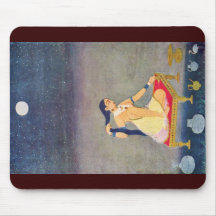Radha At Night. Mughal Painting Ca 1650Th By Indis Mousepad