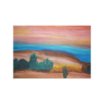 "Radhost-Czech Republic" Barb Forristall Stretched Canvas Print