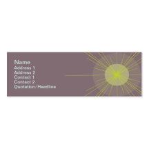 Radial - Skinny Business Card
