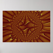 Radiant burst Fractal Posters