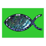 Radiant Christian Fish Symbol Tract Card / Business Card Templates