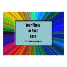 Radiant Colours Frame - Customizable Invite