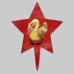 Radiant Red Rose Swan Cake Pick cake picks