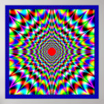 Radiating Fractal Outburst Poster