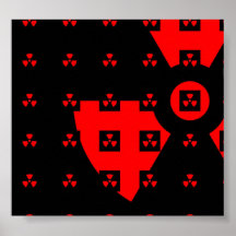 radiation framed art - hottest design! print
