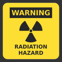 Radiation Hazard Sticker stickers