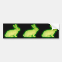 RADIATION RABBIT BUMPER STICKERS
