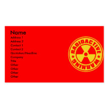 Radiation_S Business Card Templates