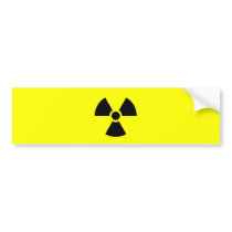 Radiation Sign Bumper Stickers