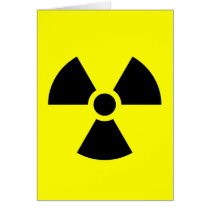 Radiation Sign Greeting Cards