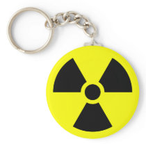 Radiation Sign Keychains