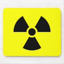 Radiation Sign Mousepads