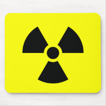 Radiation Sign Mousepads