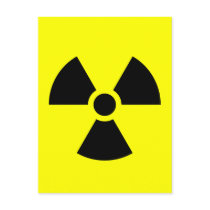 Radiation Sign Postcards