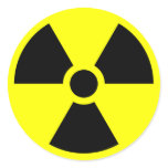 Radiation Sign stickers