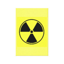 Radiation Symbol Gallery Wrap Canvas