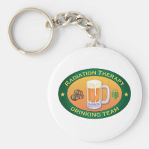 Radiation Therapy Drinking Team Keychains