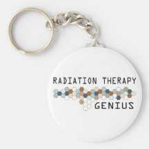 Radiation Therapy Genius Keychains