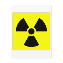 Radiation Trefoil Sign Symbol Warning Sign Symbol