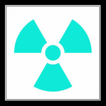 Radiation Trefoil Sign Symbol Warning Sign Symbol posters