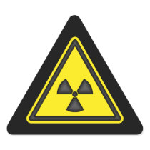 Radiation Warning Sign Sticker