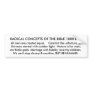RADICAL CONCEPTS OF THE BIBLE 1000 B.C. BUMPER STICKER