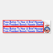 Radical Islamist Obama Stickers for Hand-Dryers Bumper Sticker