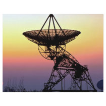 Radio astronomy dish aerial flyer design