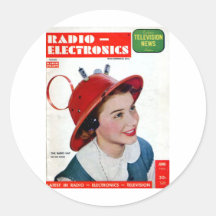 Radio Hat Sticker