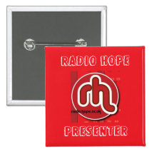 Radio Hope Presenter Pinback Buttons