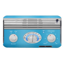 Radio vintage bleue étui barely there iPod