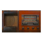 Radio vintage cartes de visite professionnelles