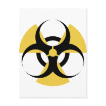 Radioactive Biohazard Postcard