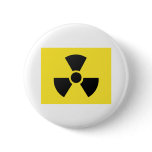 radioactive pinback button