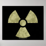 Radioactive Warning Symbol Posters
