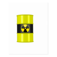 radioactive waste post card