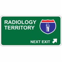 Radiology Next Exit Acrylic Cut Outs
