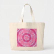 Radish Roses Kaleidoscope Design Tote Bags