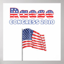 Raese Patriotic American Flag 2010 Elections Poster