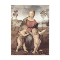 Raffael Madonna mit dem Stieglitz, Szene: Maria mi Postcards