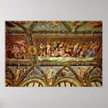 Raffael - The ceiling Loggia di Psyche Poster
