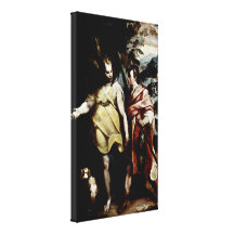 Raffaellino da Reggio - Tobias and the Angel Stretched Canvas Print