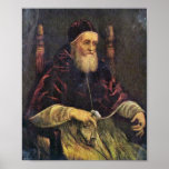 Raffaello Sanzio - Portrait of Pope Julius II Print