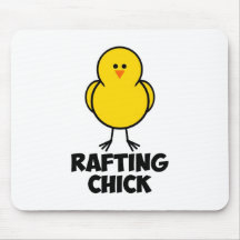 Rafting Chick Mouse Pad