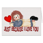 Rag Doll Love Greeting Cards