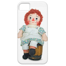 Rag Doll on barrel iPhone 5 Cover